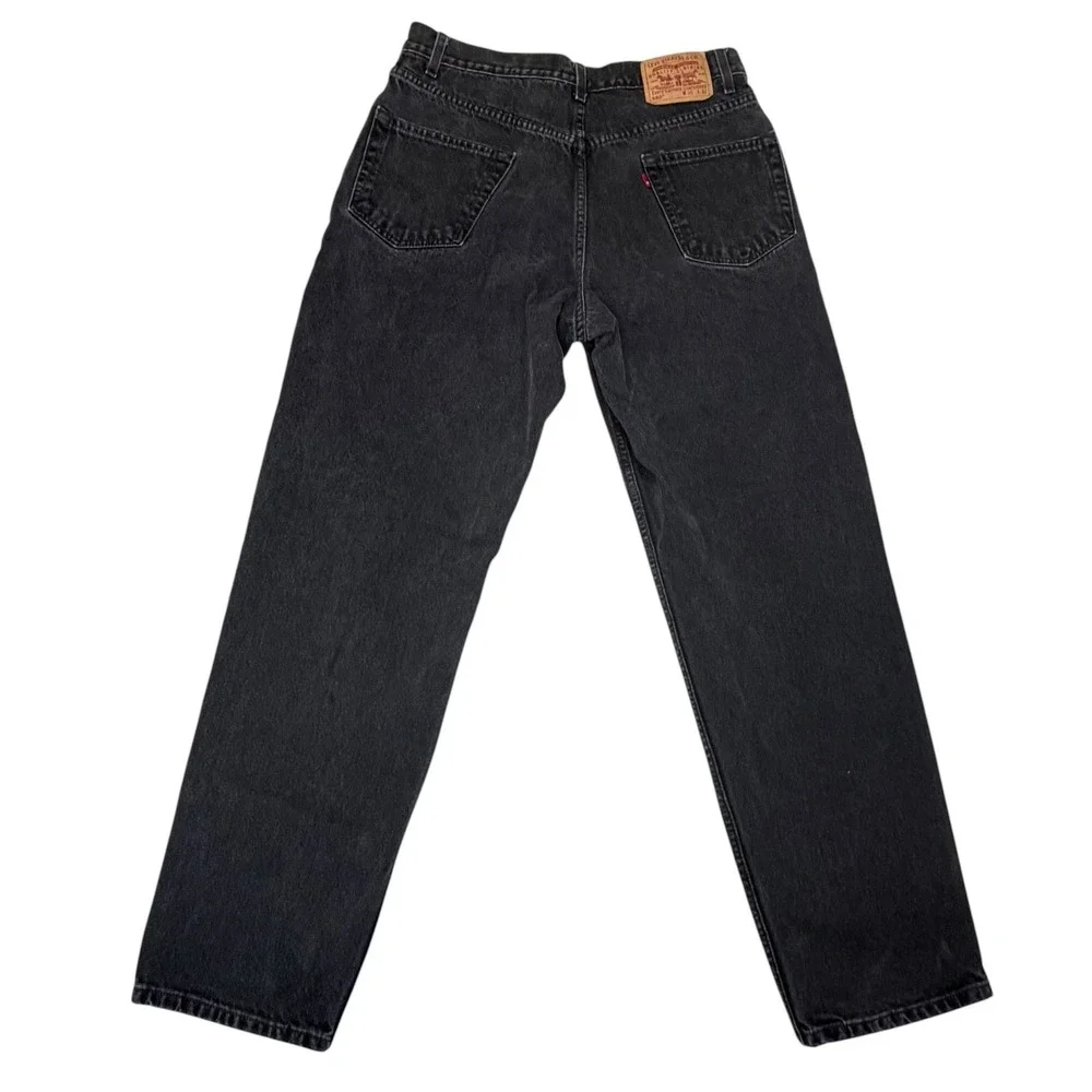Vintage Levis 550 Relaxed Fit Mens Jeans Faded Black 36x32 90s USA Paper Tag